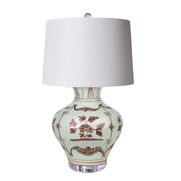 Lamp Of Moka Peony Fu Vase