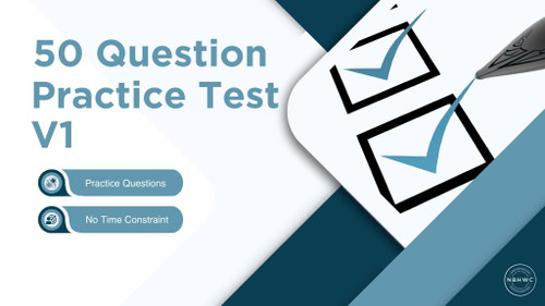 Image of 50 Question Practice Test V1 with benefits
