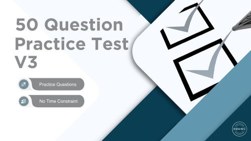 Image of 50 Question Practice Test V3 with benefits