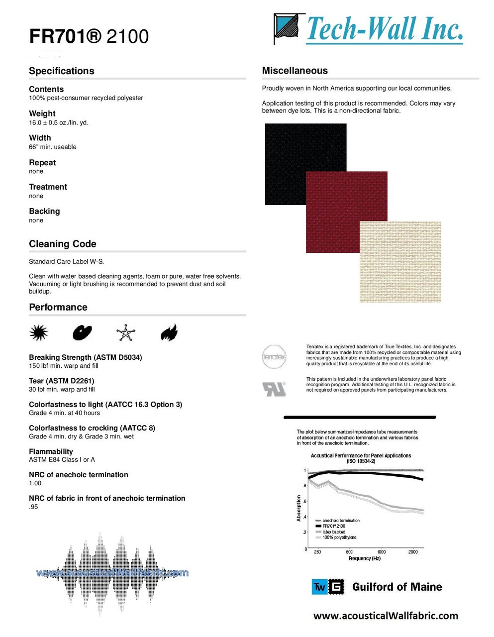 Guilford of Maine Fabric Card