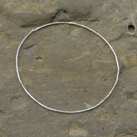 minimalist delicate silver plated brass collar necklace with hinged closure