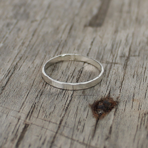 Sterling silver stacking ring