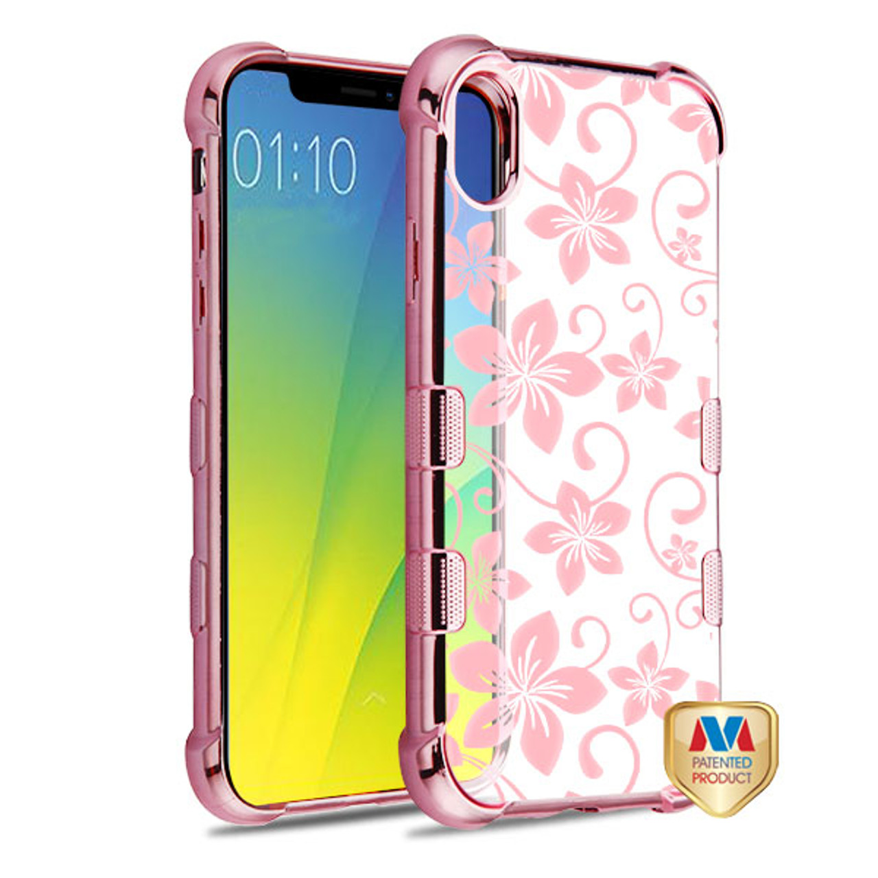 Reiko Apple iPhone XS Max Design Air Cushion Case with Lady Design in Clear