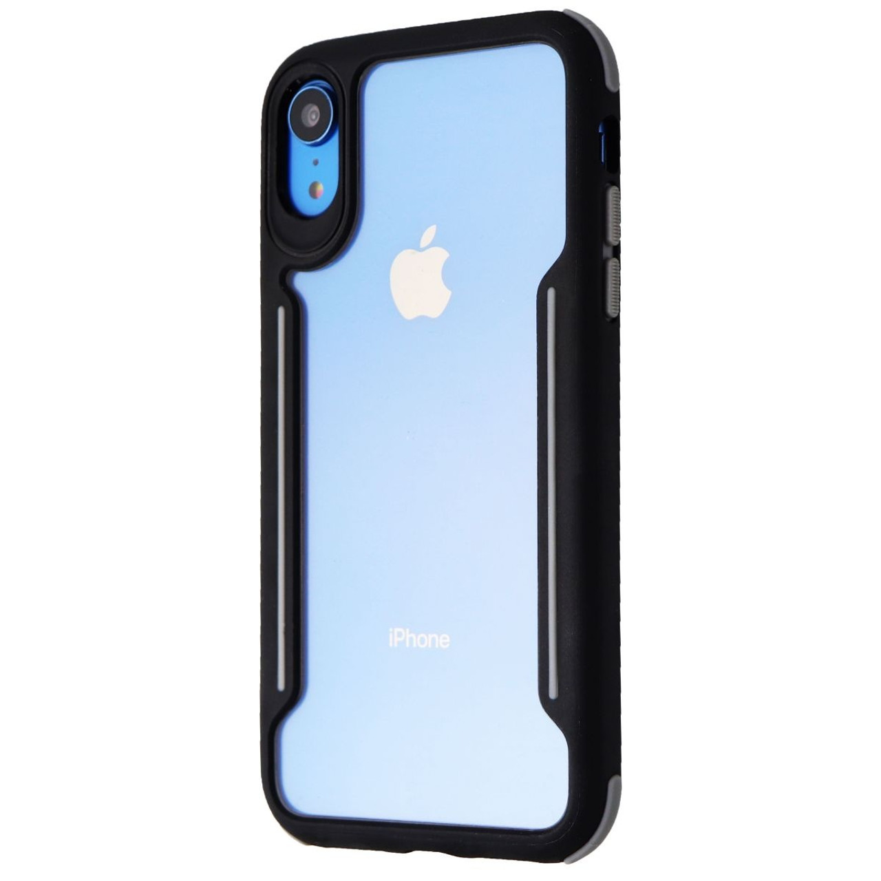 Estuche Verizon Slim Guard Series para Apple iPhone XR -  Transparente/Negro/Gris - Unlimited Cellular