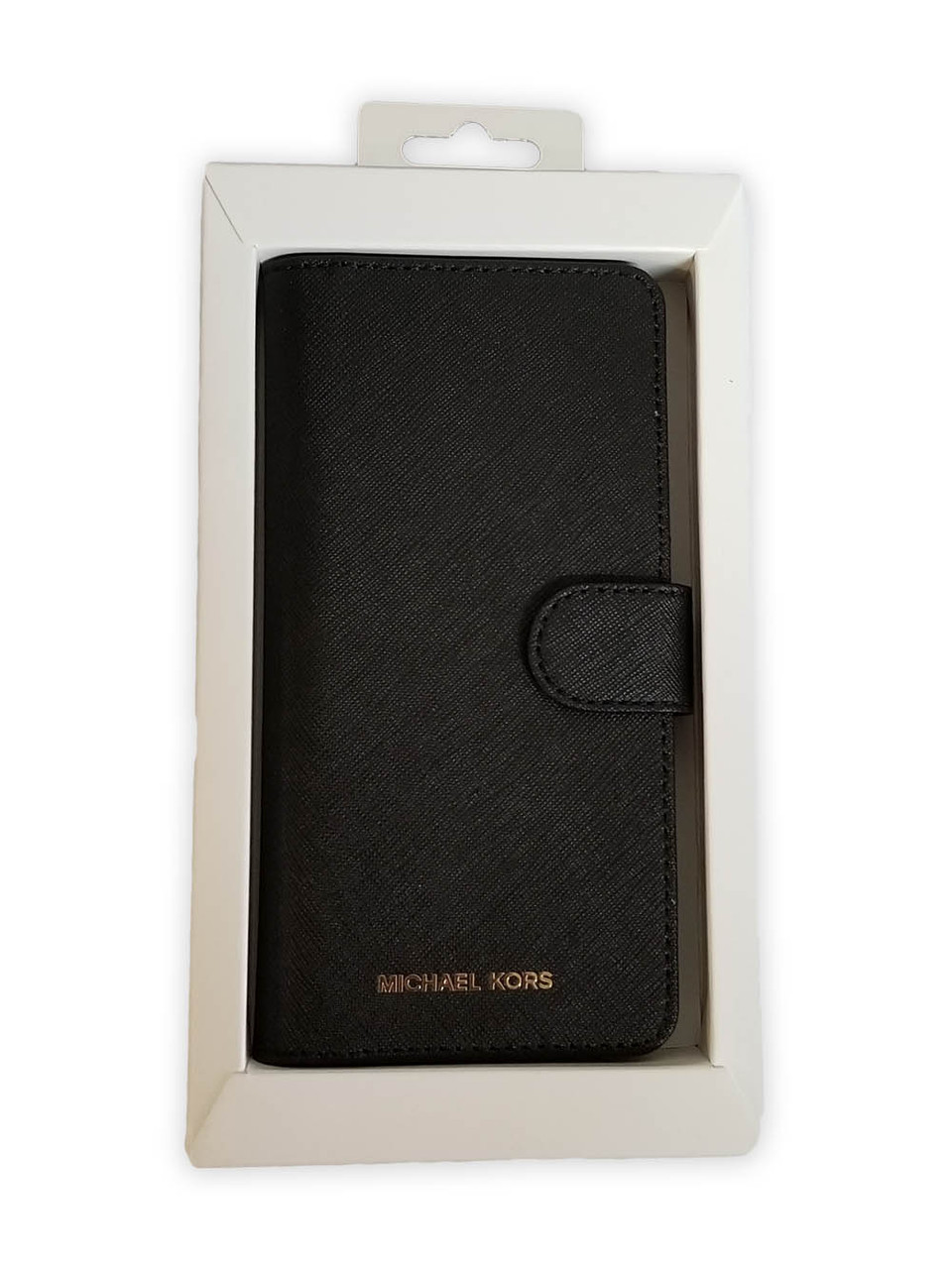 Étui Portefeuille Folio Michael Kors en Cuir Saffiano pour Galaxy S8 Plus -  Noir - Unlimited Cellular