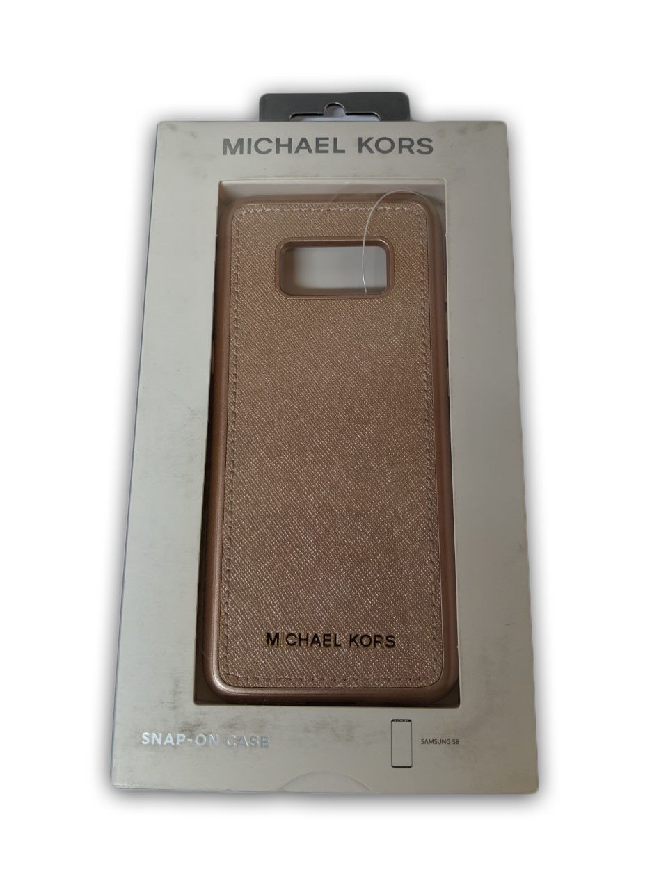 Original Michael Kors Saffiano Leather Snap-on Case for Galaxy S8 - Rose  Gold - Unlimited Cellular