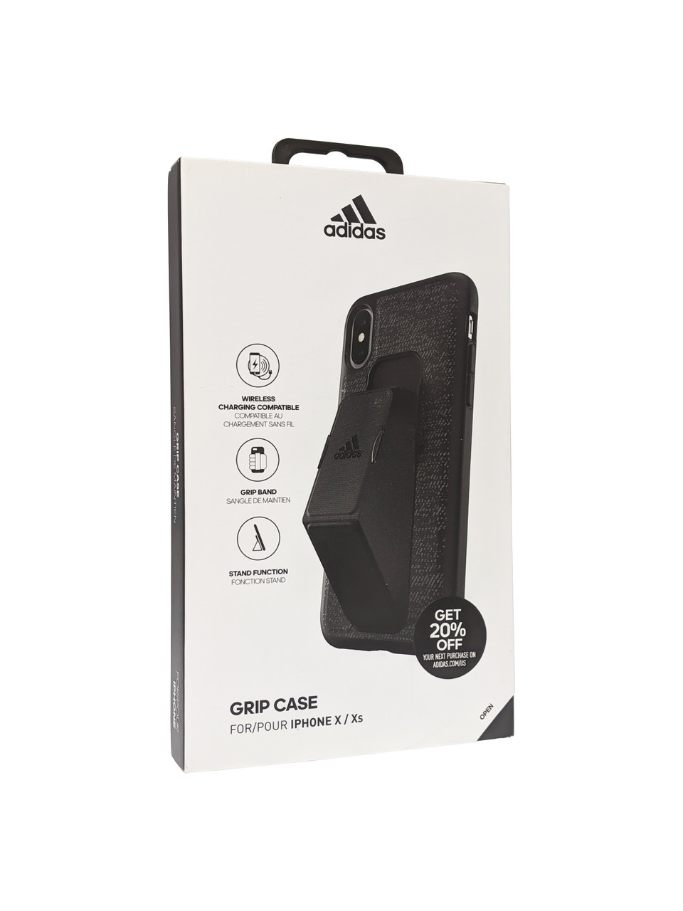 Estuche Adidas Active Grip con soporte para Apple iPhone X/Xs - Negro Unlimited Cellular