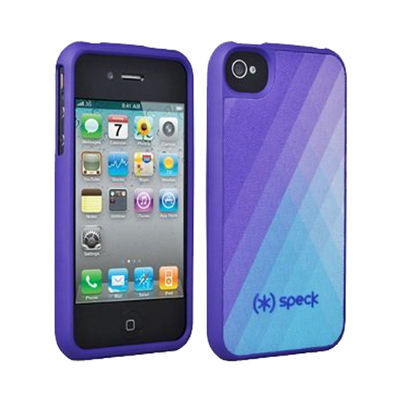 Kostbaar Op de kop van Zegevieren Speck Fitted Hard Case with Fabric for Apple iPhone 4 / 4S (Purple) -  Unlimited Cellular