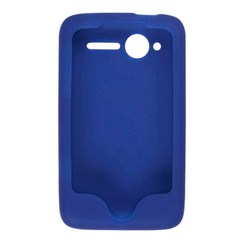 Smooth Silicone Gel Case for HTC Wildfire (CDMA) - Cobalt Blue