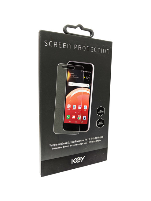 KEY Tempered Glass Screen Protector for LG Tribute Empire