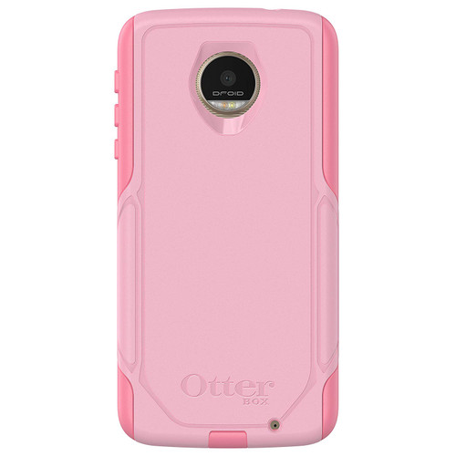 OtterBox Commuter Case for Motorola Moto Z Droid - Bubblegum Way (Bubblegum Pink/Seashell Pink)