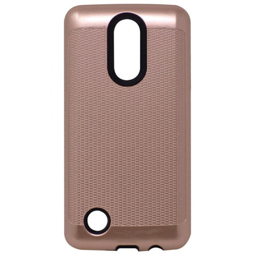 LG ARISTO HYBRID WEAVE PATTERN CASE-ROSE GOLD