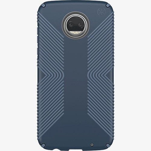 Speck Presidio Grip Case for Moto Z2 Play - Marine Blue/Twilight Blue