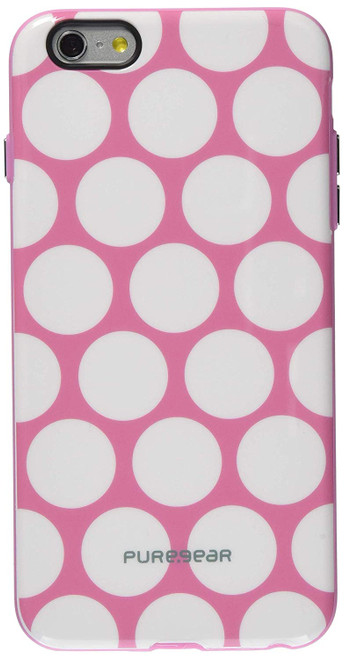 Puregear Motif Case for iPhone 6 Plus/6s Plus - Pink/White Dot