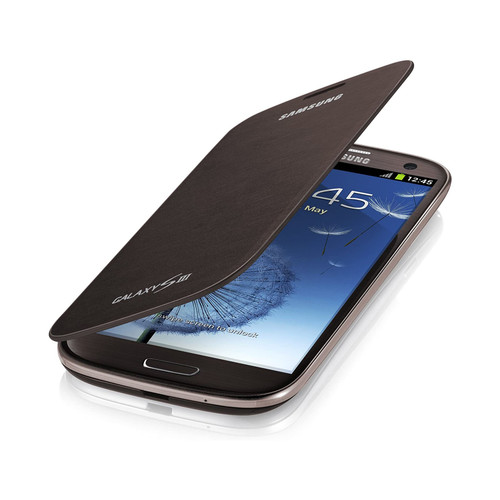 Original Samsung Flip-Cover Case for Galaxy S3 - Brown