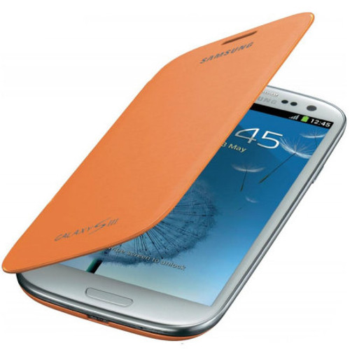 OEM Samsung Flip Cover Case for Samsung Galaxy S3 - Orange