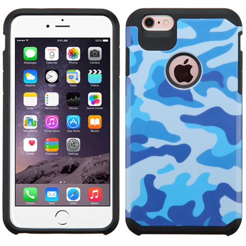 ASMYNA Advanced Armor Protector Cover for iPhone 6s/6 Plus - Navy Blue/Black