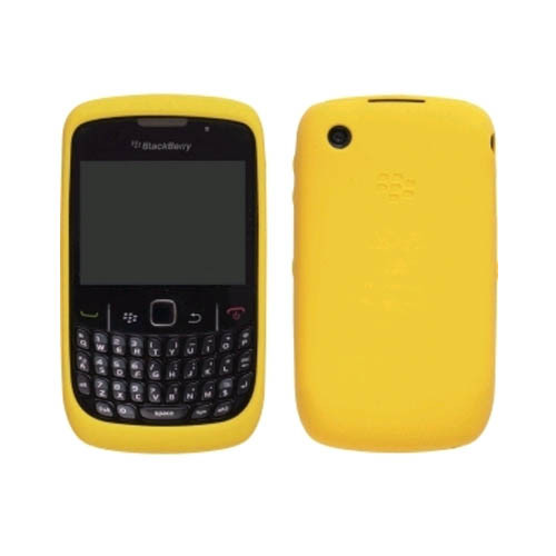 OEM BlackBerry 8520 8530 9300 9330 Silicon Skin Case - Yellow