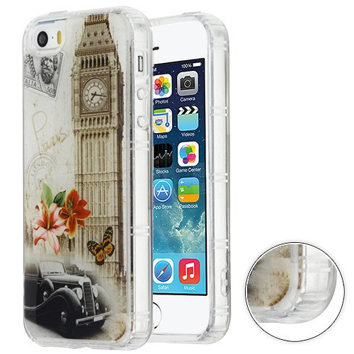 MYBAT Big Ben (Transparent Clear) Krystal Gel Series Candy Skin Cover for iPhone SE,iPhone 5s/5
