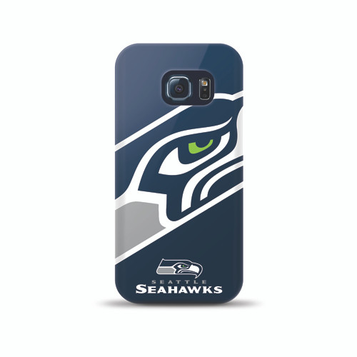 Mizco Sports NFL Oversized Snapback TPU Case for Samsung Galaxy S6 Edge (Seattle Seahawks)