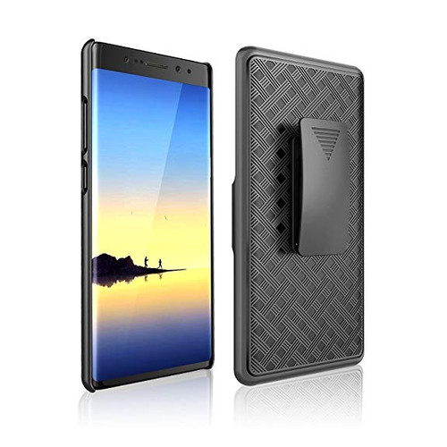 KuKu Mobile Kickstand Shell & Holster for Samsung Galaxy Note 8 - Black