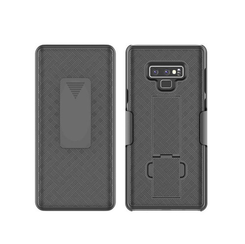 KuKu Mobile Kickstand Shell & Holster for Samsung Galaxy Note 9 - Black