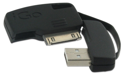 iGo KeyJuice Sync and Charge Key ring for iPad  iPhone  iPod (Black)