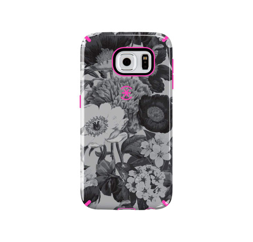 Speck CandyShell Inked Case for Samsung Galaxy S6 - Vintage Bouquet Grey/Pink