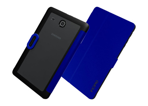 Incipio Clarion Folio Impact-resistant Case for Samsung Galaxy Tab E - Dark Blue
