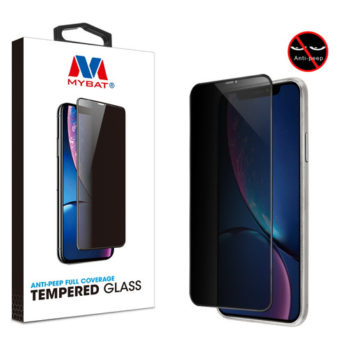 MYBAT Anti-peep Full Coverage Tempered Glass Screen Protector (Black)