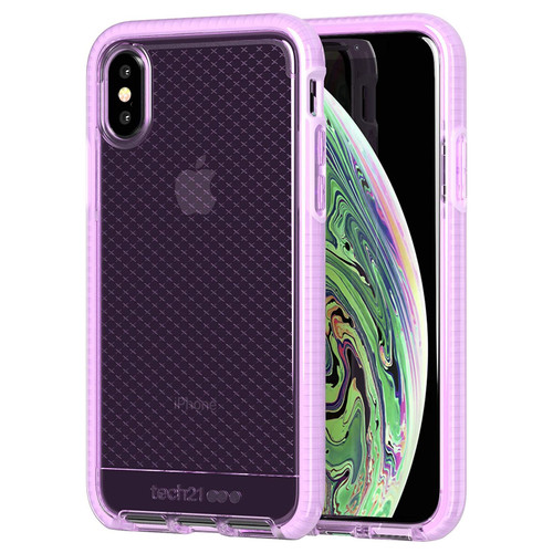 Tech21 Evo Check Antimicrobial Case for iPhone X/XS - Orchid
