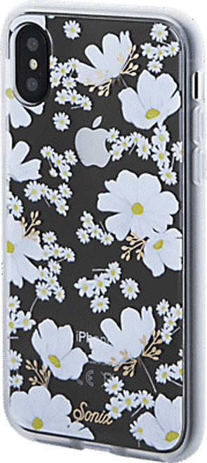 Sonix Clear Coat Case für iPhone XS Max – Ditsy Daisy (Weiße Blumen)