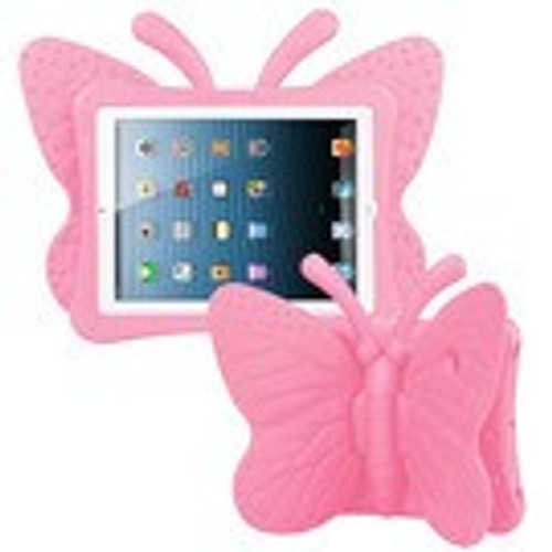 Pink Butterfly Kids Drop-resistant Protector Cover for iPad Air (A1474,A1475,A1476)