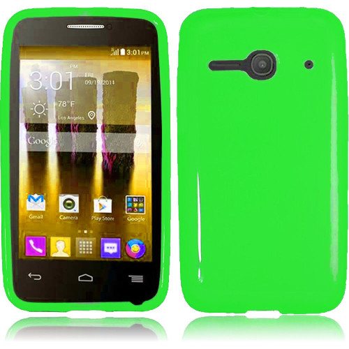 Snap-On Protector Case for Alcatel One Touch Evolve - Fluorescent Solid Lime Green