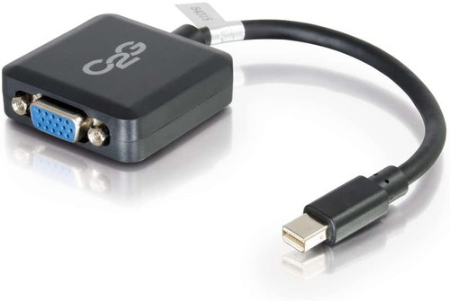 C2G Mini Display Port Adapter, Display Port to VGA, Male to Female, 8 inches