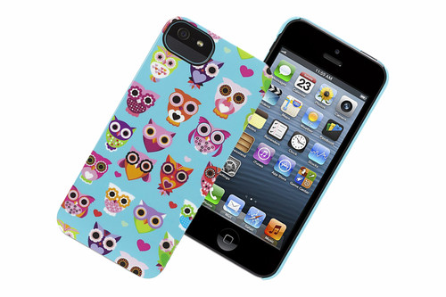 Griffin Wise Eyes Owl Case for Apple iPhone 5 (Turquoise/Pink) - GB36116