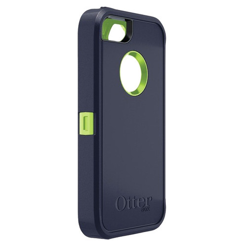 OtterBox Defender Case for Apple iPhone 5 - Punk (Lime Green / Dark Blue)