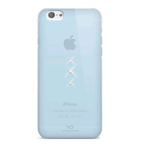 5 Pack -White Diamonds Trinity SWAROVSKI Crystal Case for iPhone 6/6s - Light Blue