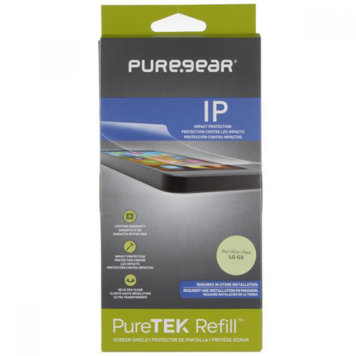 5 Pack -PureGear PureTek Refill HD Impact Screen Protector for LG G3