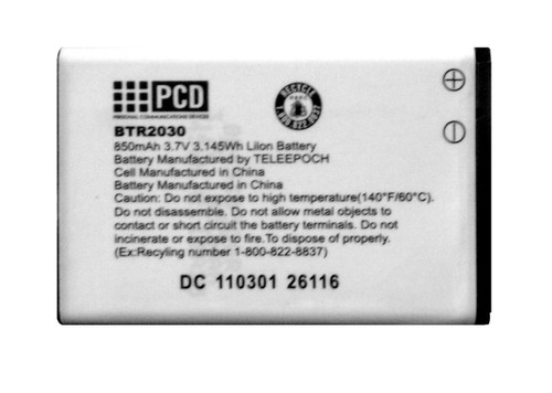5 Pack -PCD Wrangler CDM-2030 Standard Battery (850 mAh) - BTR2030B