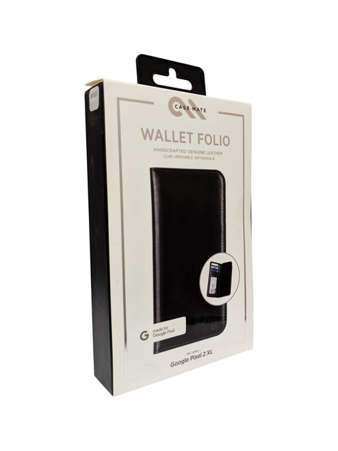 Case-Mate Leren Wallet Folio Case voor Google Pixel 2 XL - Zwart