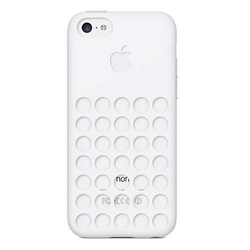 Set van 5 - Originele Apple siliconen hoes voor iPhone 5C - wit
