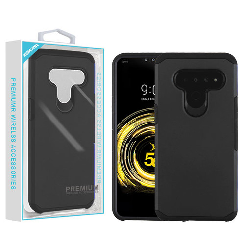 ASMYNA Black/Black Astronoot Phone Protector Cover (with Package) for V50 ThinQ
