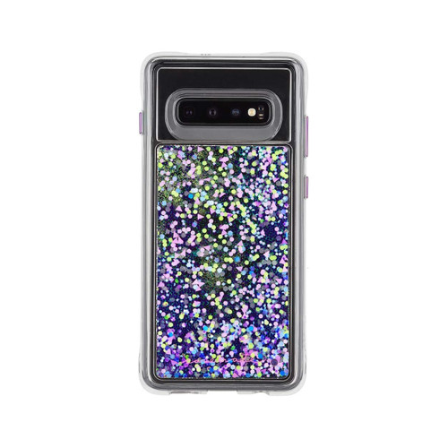 Case-Mate Waterfall Glow Liquid Glitter Case for Galaxy S10 - Purple Glow