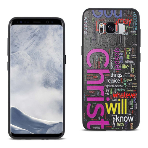 10 Pack - Reiko Samsung Galaxy S8 Design TPU Case With Vibrant Word Cloud Jesus Letters