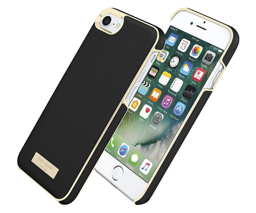 Kate Spade NY Saffiano leather Wrap Case for iPhone 7 - Saffiano Black/Gold