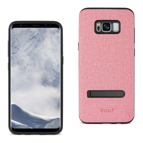 10 Pack - Reiko Samsung Galaxy S8 Edge/ S8 Plus Denim Texture TPU Protector Cover In Pink