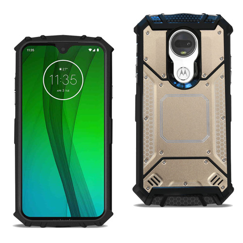 Reiko MOTOROLA MOTO G7 POWER Metallic Front Cover Case In Gold