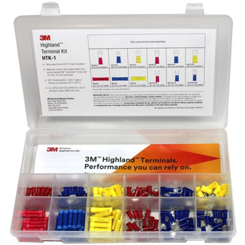 3M Products Highland Terminal Kit 180 assorted pieces