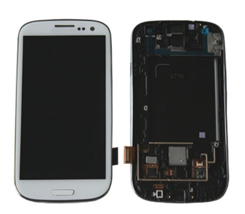 LCD Display & Touch Screen Digitizer Assembly Replacement for Samsung Galaxy S3 (White)